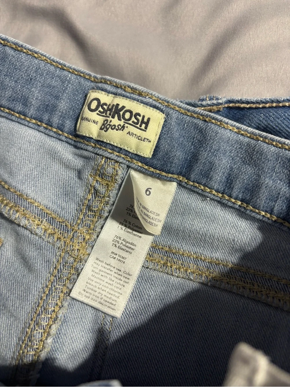 Kids Girls Size 6 Shorts Jeans Denim Bottoms Bundle Oshkosh Lee Old Navy CatJack